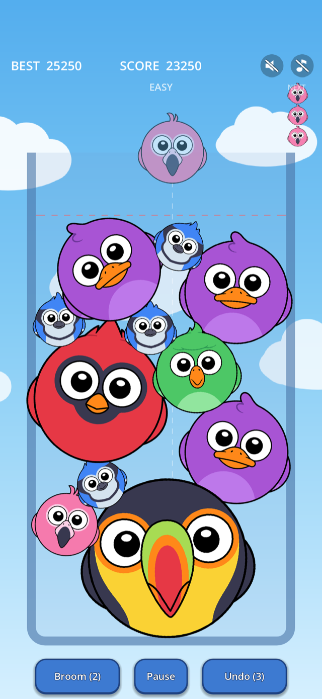 Dropping Birds gameplay screenshot